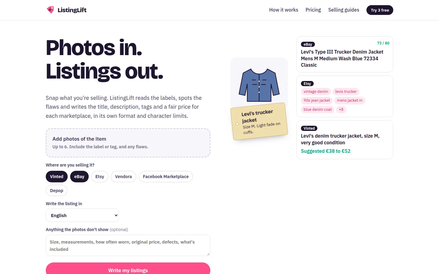 ListingLift on the web